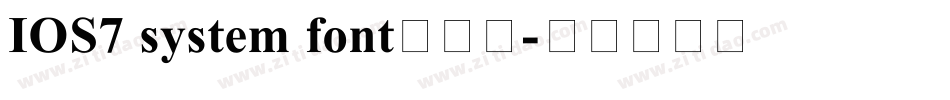 IOS7 system font转换器字体转换